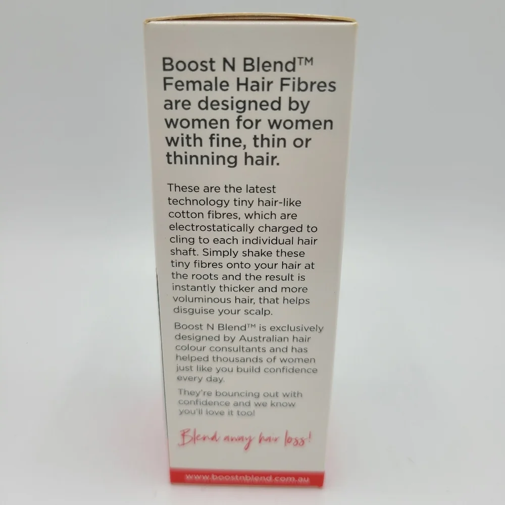 Boost N Blend Hair Volumizing Fibers Powder Lush Light Brown NEW